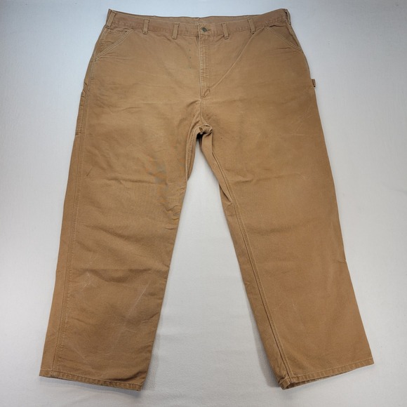 Carhartt Other - Carhartt Carpenter Pants Mens 50x32 Brown B11 Washed Duck Work Dungaree Utility